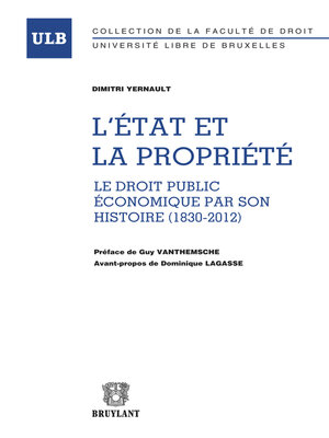 cover image of L'État et la propriété